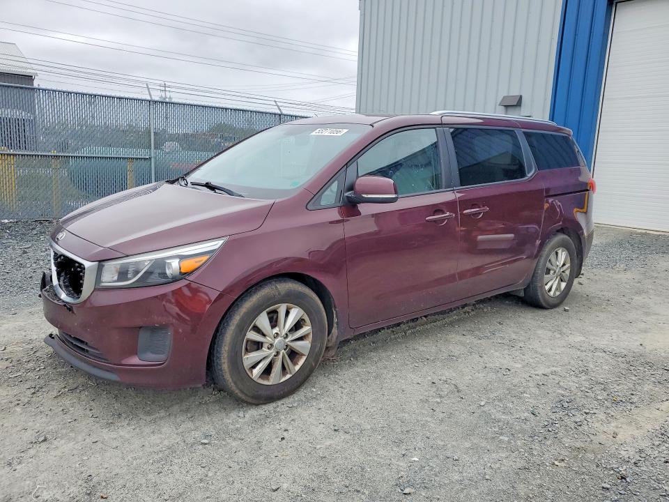 2016 Kia SEDONA VIN KNDMB5C17G6235287 — COPART salvage auction photo