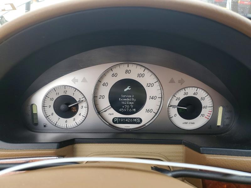 2009 Mercedes-benz E-class VIN WDBUF87X49B391395 COPART salvage auction — MINOR DENT/SCRATCHES, CA - DIS/DLR/EXP ONLY CLEAN TITLE, sold $60 on 2026-07-24 (photo 9)