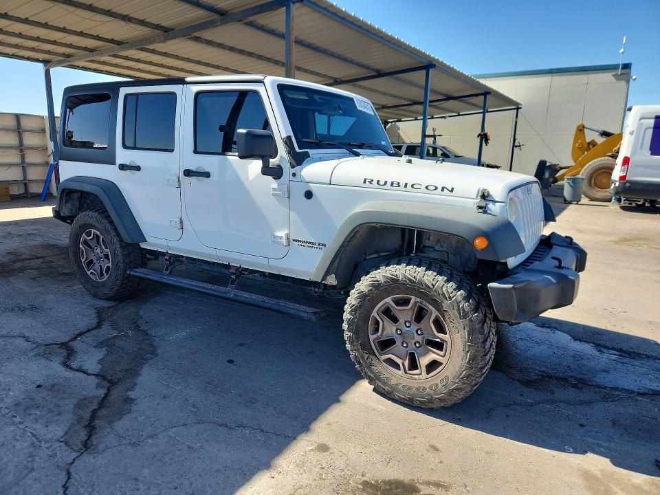 2013 Jeep Wrangler / VIN 1C4BJWFGXDL638144 COPART salvage auction — UNDERCARRIAGE, Tx - Certificate Of Title, sold $4,800 on 2026-07-10 (photo 4)