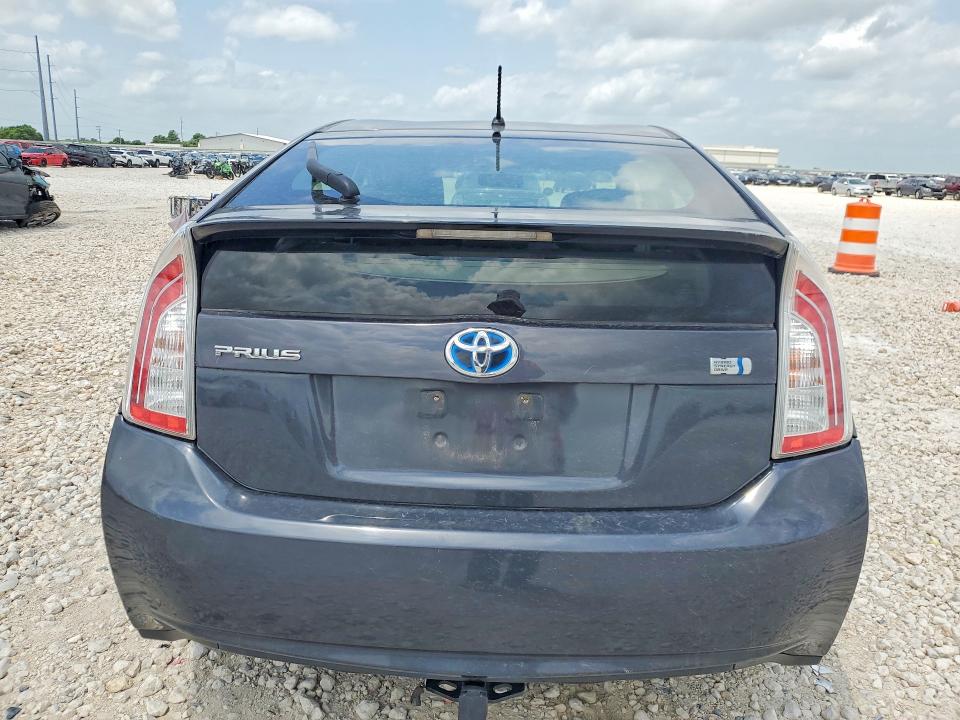 2012 Toyota Prius VIN JTDKN3DU9C1511309 COPART salvage auction — FRONT END, TX - SALVAGE VEHICLE TITLE, sold $70 on 2026-07-23 (photo 6)