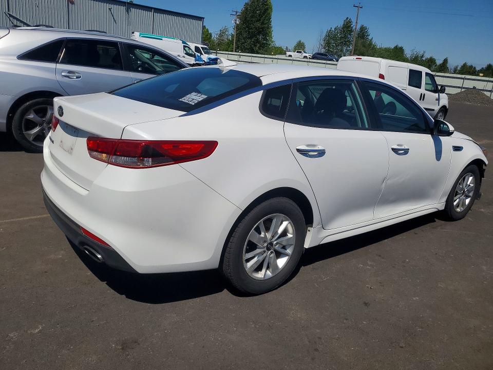 2018 Kia Optima VIN 5XXGT4L36JG188574 COPART salvage auction — FRONT END, WA - CERT OF OWNERSHIP-REBUILT, sold $200 on 2026-07-13 (photo 3)