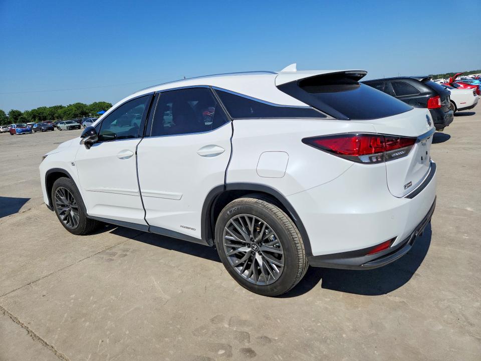 2022 Lexus Rx 450h VIN 2T2YGMDA2NC072271 COPART salvage auction — SIDE, TX - CERTIFICATE OF TITLE, sold $16,200 on 2026-07-23 (photo 2)