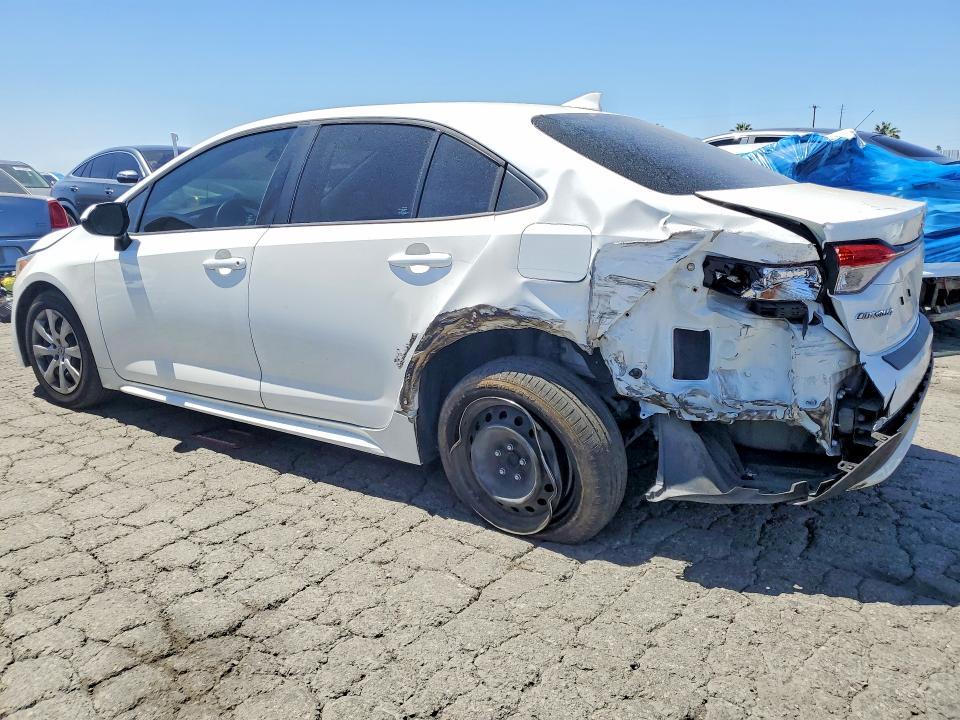 2021 Toyota Corolla VIN 5YFEPMAEXMP147506 COPART salvage auction — REAR END, Ca - Salvage Certificate, sold $4,300 on 2026-07-02 (photo 2)