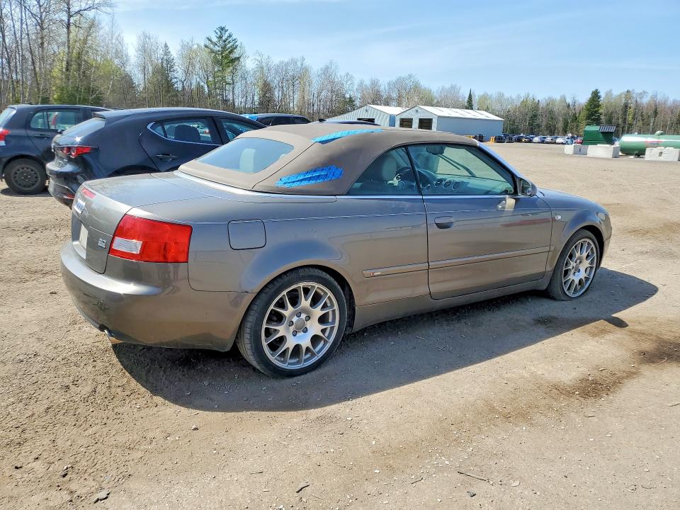 2005 Audi A4 VIN WAUET48H65K021166 COPART salvage auction — VANDALISM, On - Permit Salvage, sold $475 on 2026-07-02 (photo 3)