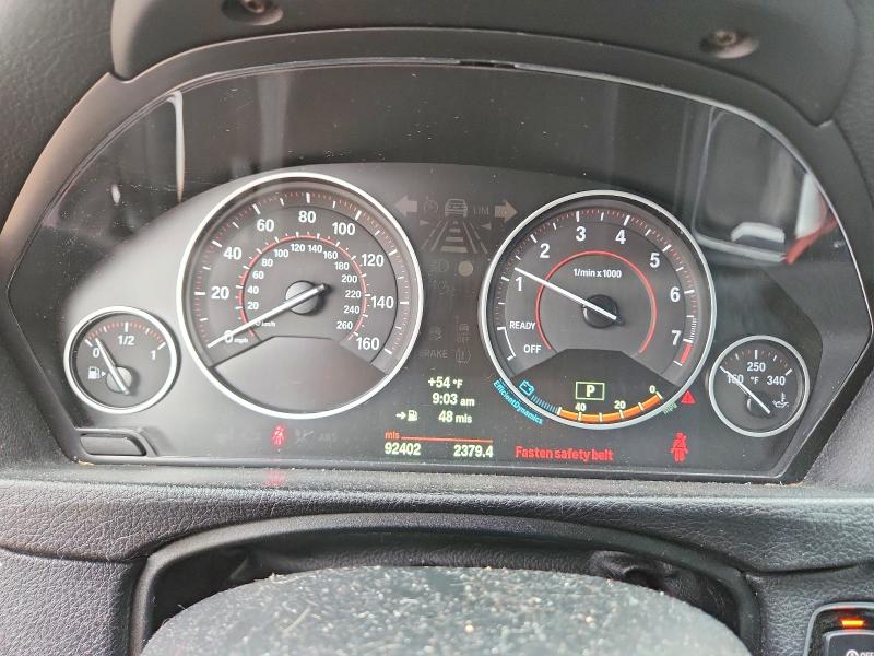 2013 BMW 3er VIN WBA3B9C50DF585794 COPART salvage auction — HAIL, Mo - Salvage Certificate Of Title, sold $5,600 on 2026-07-27 (photo 9)