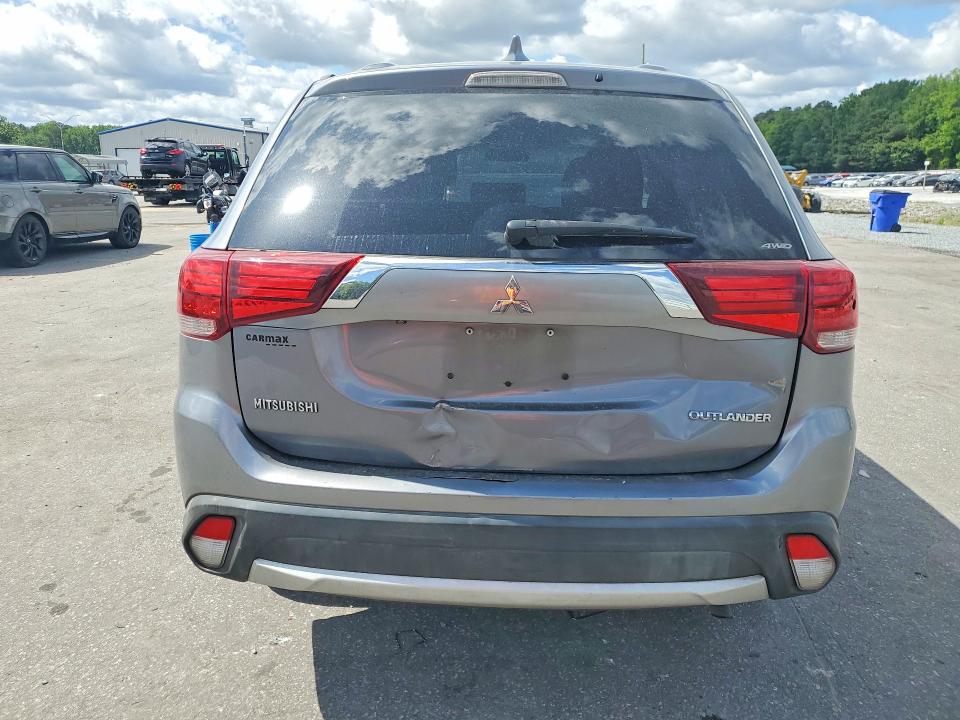 2018 Mitsubishi Outlander VIN JA4AZ3A39JJ004560 COPART salvage auction — REAR END, Nc - Salvage Certificate Of Title, sold $2,400 on 2026-07-16 (photo 6)