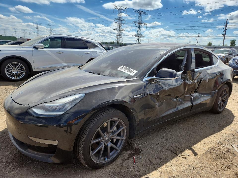 2019 Tesla Model 3 VIN 5YJ3E1EB0KF208513 COPART salvage auction — SIDE, Il - Salvage Certificate, sold $2,450 on 2026-07-07 (photo 1)