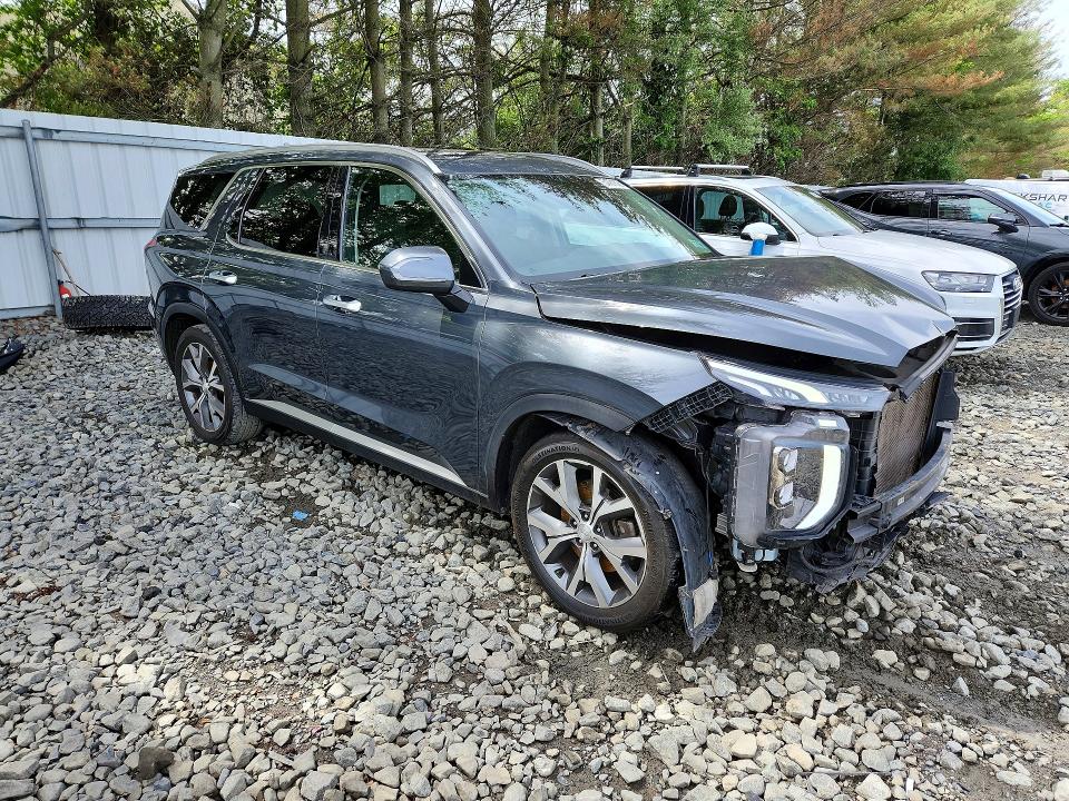 2021 Hyundai Palisade VIN KM8R3DHE5MU324447 COPART salvage auction — FRONT END, Nj - Cert Of Title-Salvage, sold $2,500 on 2026-07-27 (photo 4)