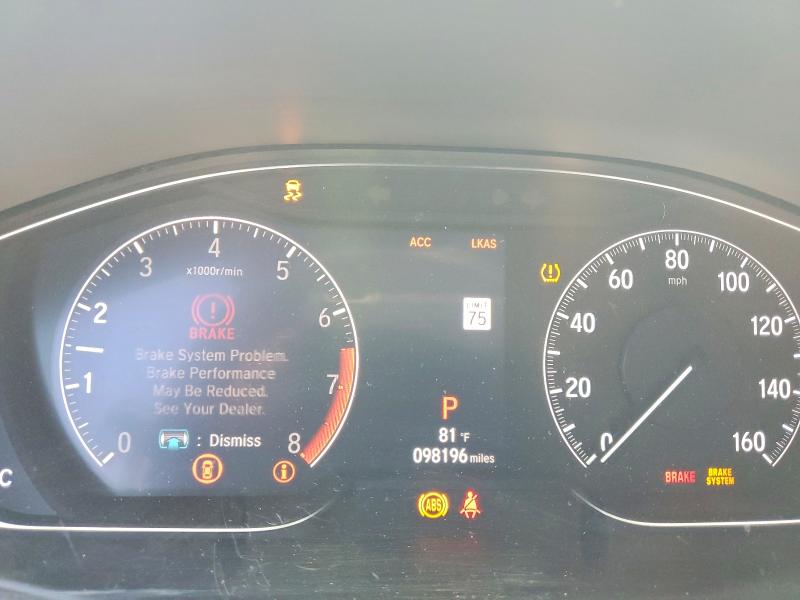 2018 Honda Accord VIN 1HGCV1F98JA100239 COPART salvage auction — MECHANICAL, Ks - Cert Of Title-Salvage, sold $5,700 on 2026-07-02 (photo 9)