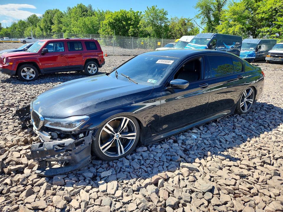 2016 BMW 7er VIN WBA7F0C51GGM20854 COPART salvage auction — FRONT END, Pa - Certificate Of Salvage, sold $4,800 on 2026-07-27 (photo 1)