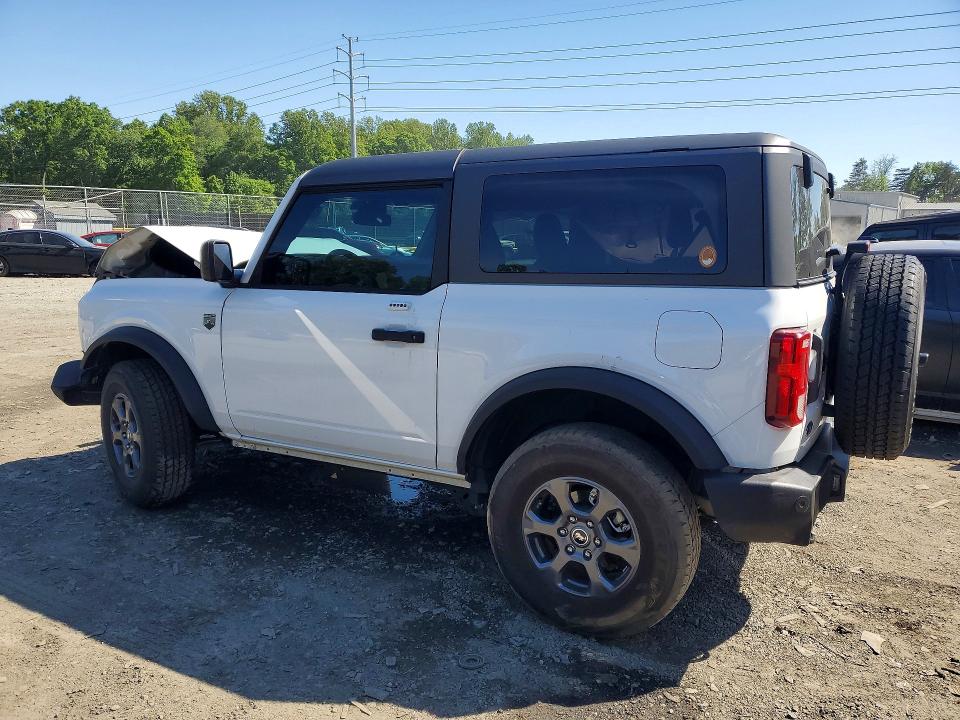 2023 Ford Bronco VIN 1FMDE5AH3PLC19317 COPART salvage auction — FRONT END, Md - Cert Of Salvage > 75% Damage, sold $7,000 on 2026-07-02 (photo 2)