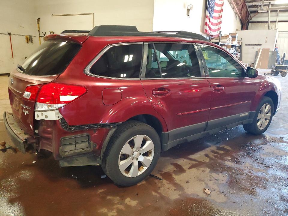 2011 Subaru Outback VIN 4S4BRBBC2B3446133 COPART salvage auction — REAR END, Pa - Cert Of Title (P), sold $750 on 2026-07-08 (photo 3)