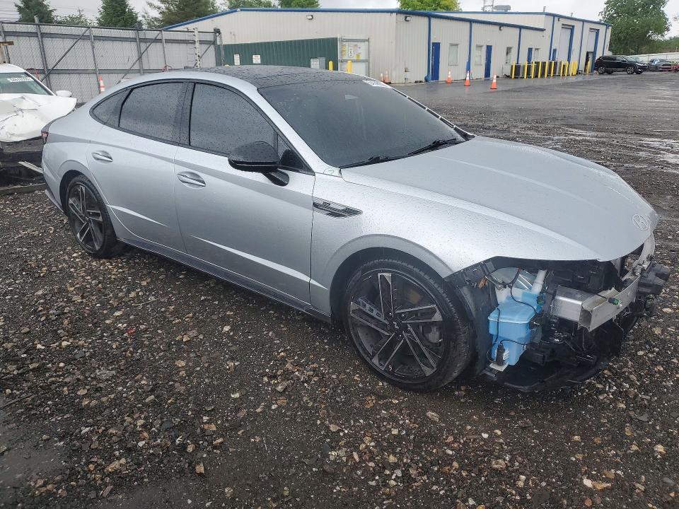 2024 Hyundai Sonata VIN KMHL54JC9RA353919 COPART salvage auction — FRONT END, Md - Cert Of Salvage > 75% Damage, sold $8,300 on 2026-07-06 (photo 4)