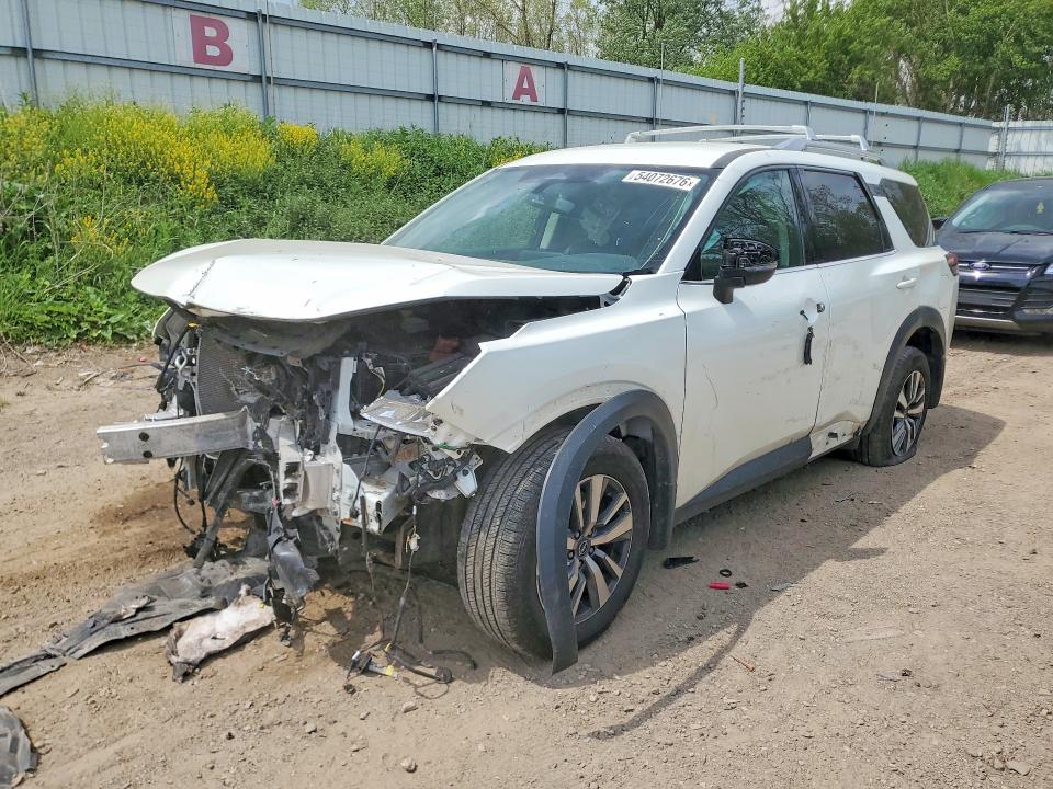 2023 Nissan Pathfinder VIN 5N1DR3CC2PC207637 COPART salvage auction — FRONT END, Mi - Scrap Certificate Of Title, sold $3,200 on 2026-07-29 (photo 1)