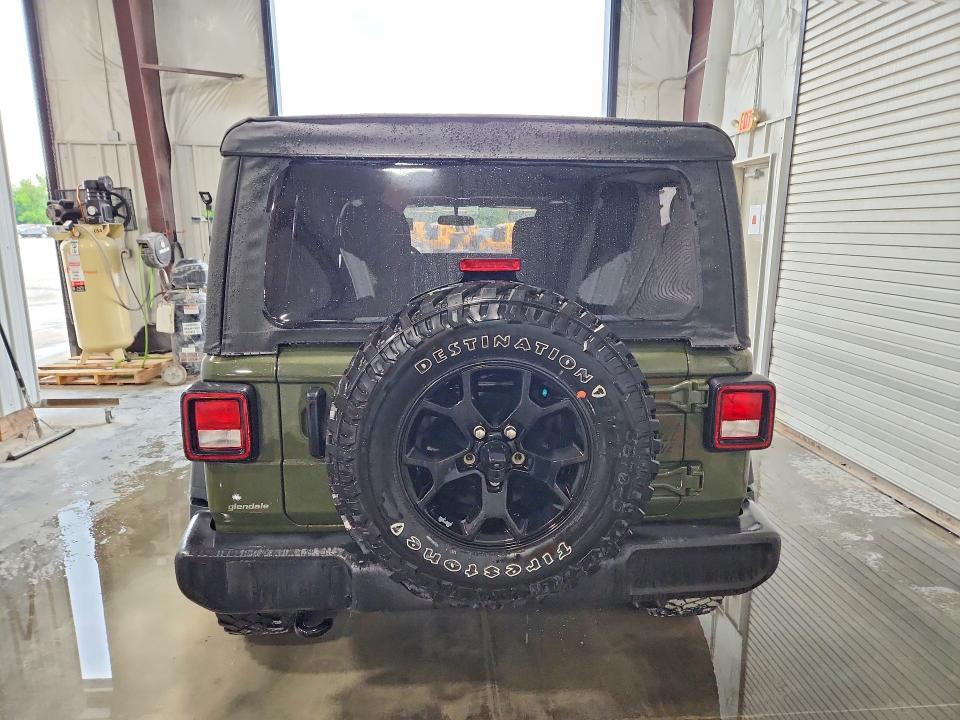 2021 Jeep Wrangler unlimited VIN 1C4HJXDN2MW744605 COPART salvage auction — NORMAL WEAR, IL - CERTIFICATE OF TITLE, sold $21,500 on 2026-07-16 (photo 6)