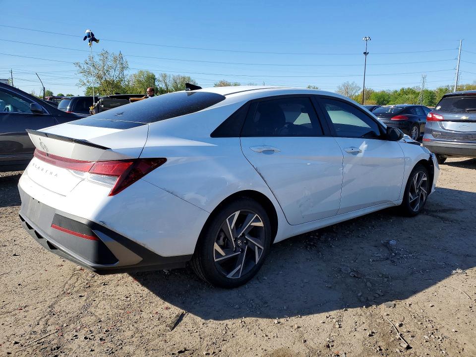 2025 Hyundai Elantra VIN KMHLM4DG2SU974005 COPART salvage auction — FRONT END, Mi - Cert Of Title-Salvage Vehicle, sold $5,000 on 2026-07-17 (photo 3)
