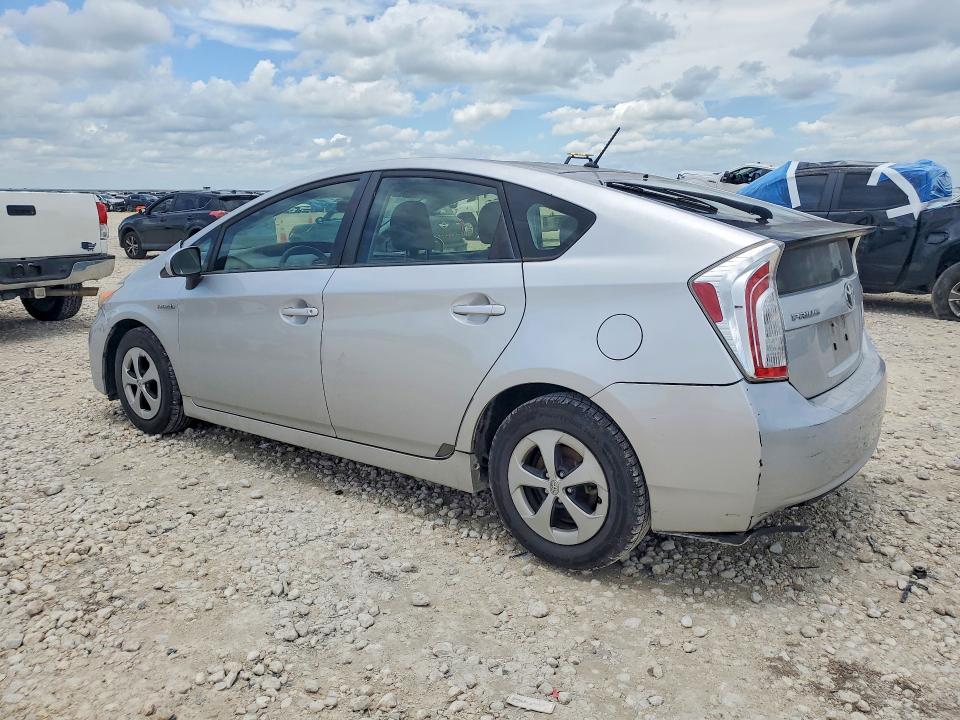 2013 Toyota Prius VIN JTDKN3DU4D5664691 COPART salvage auction — FRONT END, TX - SALVAGE VEHICLE TITLE (P), sold $150 on 2026-07-28 (photo 2)