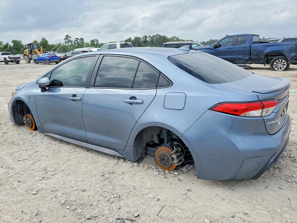 2020 Toyota Corolla VIN JTDP4RCE8LJ010580 COPART salvage auction — VANDALISM, Tx - Salvage Vehicle Title, sold $6,500 on 2026-07-10 (photo 2)