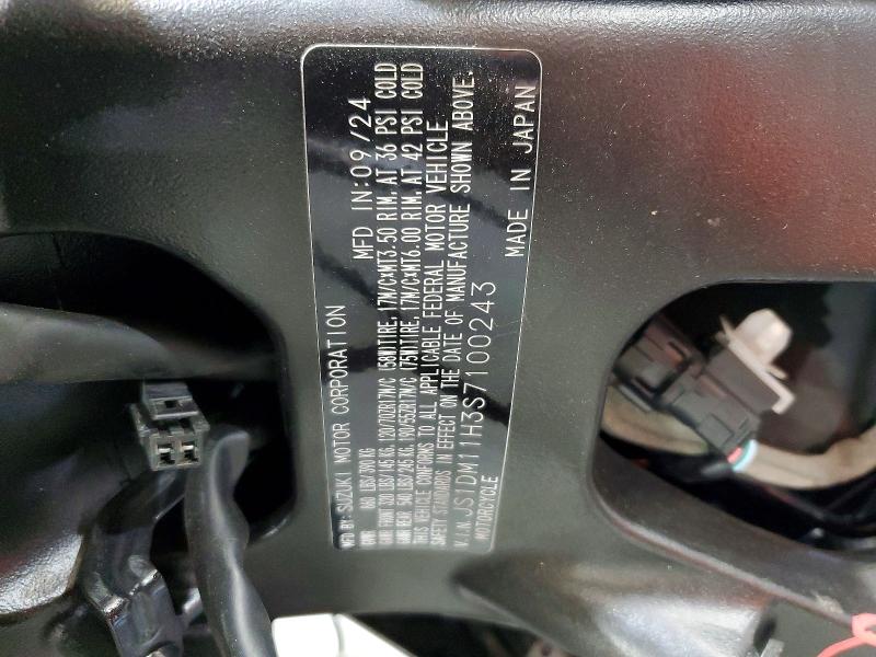 2025 Suzuki Gsx-r VIN JS1DM11H3S7100243 COPART salvage auction — FRONT END, Or - Salvage Title Certificate, sold $4,100 on 2026-07-16 (photo 8)