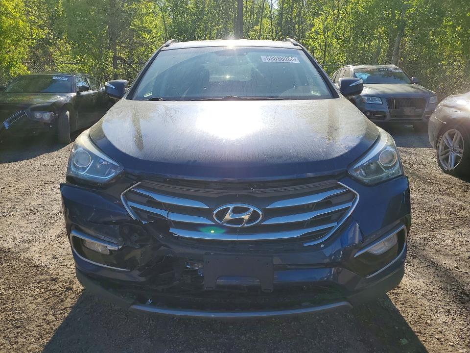 2018 Hyundai Santa fe VIN 5XYZU3LB8JG558488 COPART salvage auction — FRONT END, On - Permit Salvage, sold $350 on 2026-07-23 (photo 5)