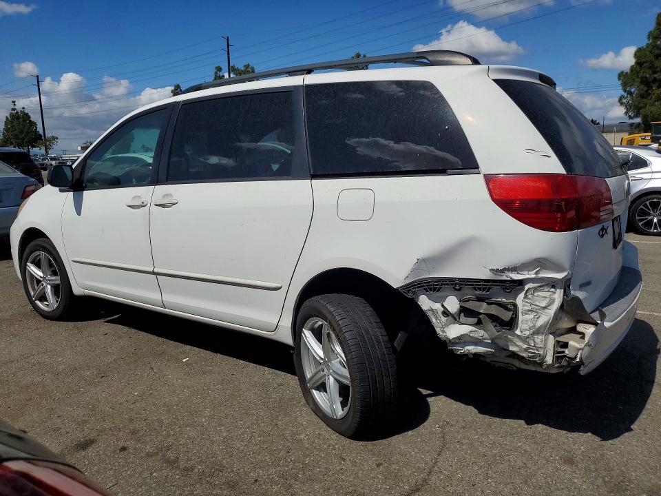 2005 Toyota Sienna VIN 5TDZA23C75S378522 COPART salvage auction — REAR END, Ca - Salvage Certificate, sold $1,700 on 2026-07-09 (photo 2)