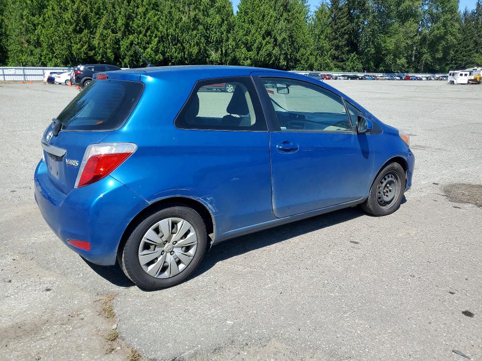 2012 Toyota Yaris VIN JTDJTUD30CD534328 COPART salvage auction — REAR END, Wa - Vehicle Cert Of Ownership-Titl, sold $1,350 on 2026-07-06 (photo 3)