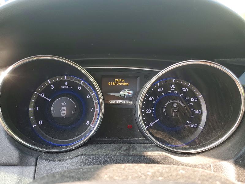 2014 Hyundai Sonata VIN 5NPEC4AB6EH876229 COPART salvage auction — FRONT END, Mi - Cert Of Title-Salvage Vehicle, sold $475 on 2026-07-08 (photo 9)