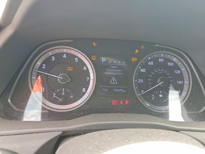 2021 Hyundai Sonata VIN 5NPEG4JA2MH120164 COPART salvage auction — FRONT END, Nc - Salvage Certificate Of Title, sold $4,050 on 2026-07-02 (photo 9)