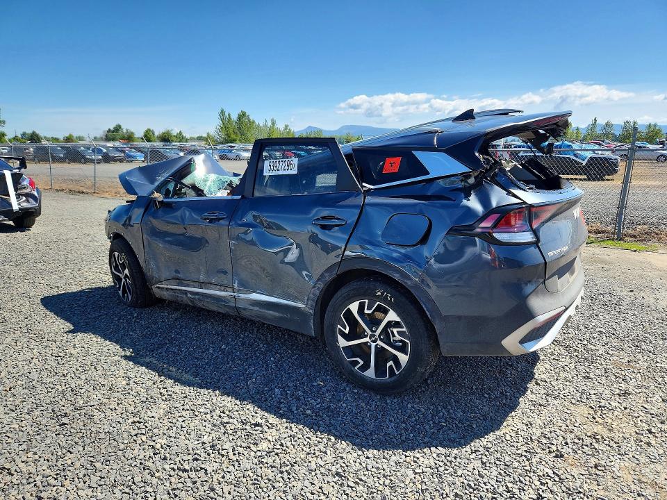 2025 Kia Sportage VIN KNDPVCDG6S7175176 COPART salvage auction — ROLLOVER, Or - Salvage Title Certificate, sold $250 on 2026-07-14 (photo 2)