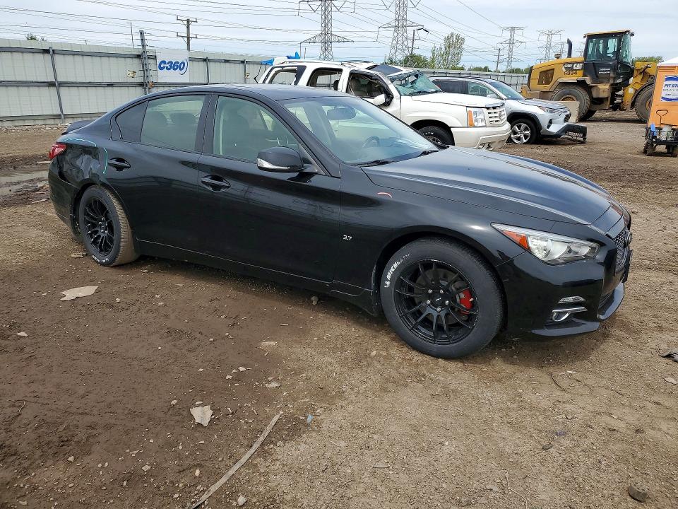 2014 Infiniti VIN JN1BV7AR7EM690025 COPART salvage auction — REAR END, Il - Salvage Certificate, sold $4,150 on 2026-07-07 (photo 4)