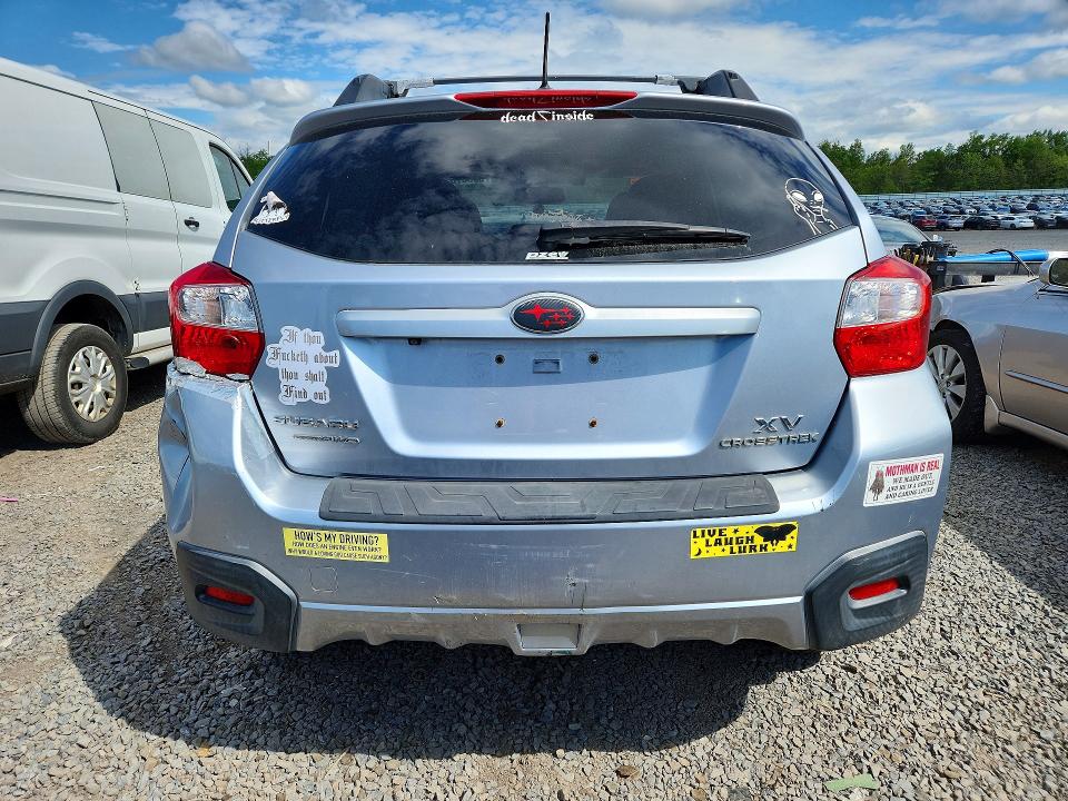 2015 Subaru Xv VIN JF2GPASC9F8230817 COPART salvage auction — REAR END, In - Cert Of Title - Rebuilt Vehicl (P), sold $1,700 on 2026-07-22 (photo 6)