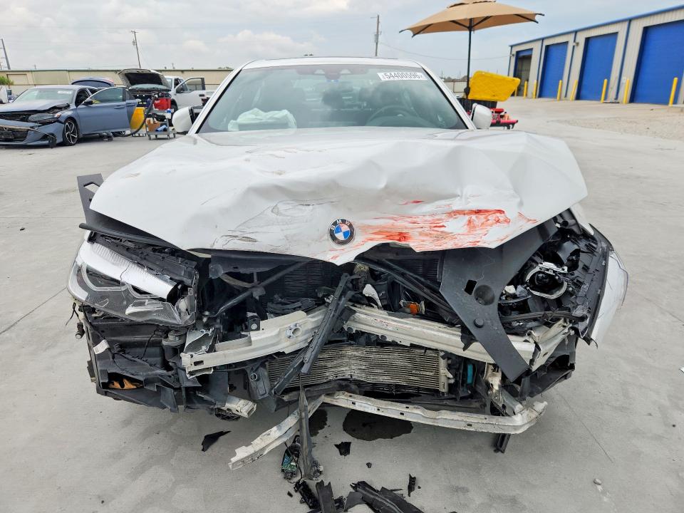 2020 BMW 5er VIN WBAJS1C0XLWW75241 COPART salvage auction — FRONT END, Tx - Salvage Vehicle Title, sold $9,700 on 2026-07-07 (photo 5)