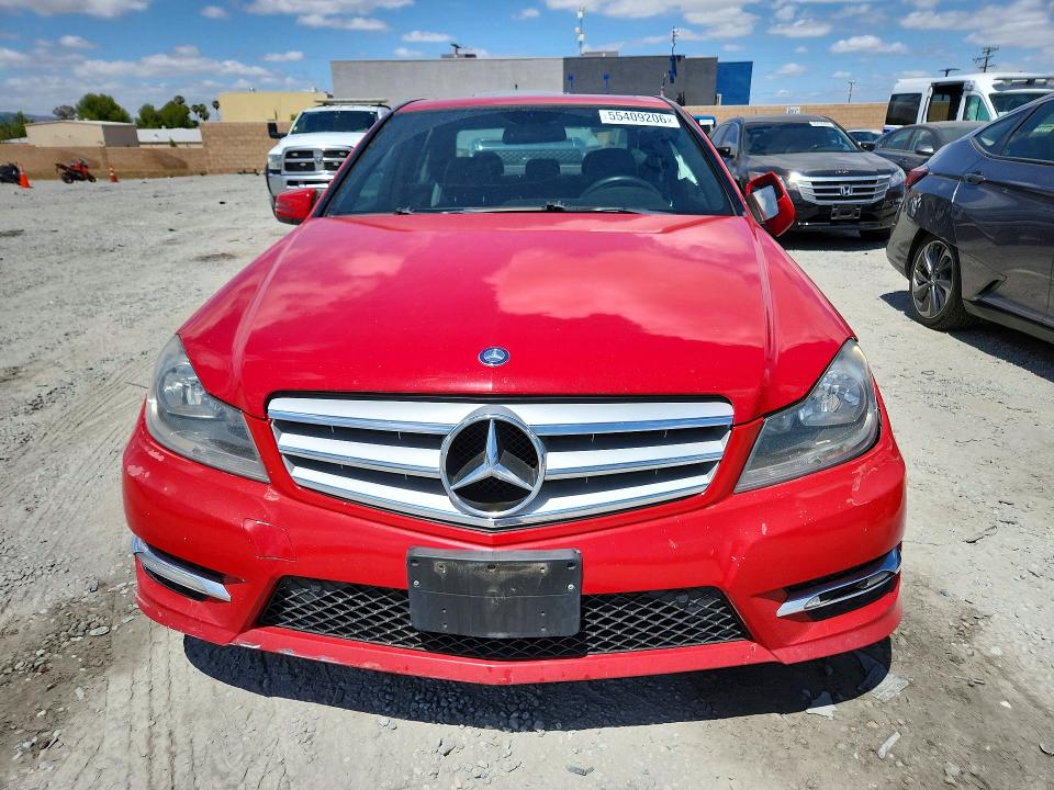 2012 Mercedes-benz C-klasse VIN WDDGF4HB5CR236174 COPART salvage auction — SIDE, Ca - Dis/Dlr/Exp Only Clean Title, sold $1,550 on 2026-07-08 (photo 5)