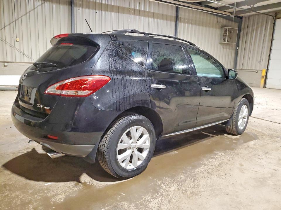 2012 Nissan Murano VIN JN8AZ1MW2CW206277 COPART salvage auction — NORMAL WEAR, Pa - Cert Of Title, sold $525 on 2026-07-04 (photo 3)