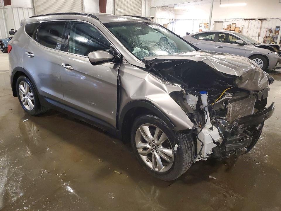 2013 Hyundai Santa fe VIN 5XYZU3LA6DG068367 COPART salvage auction — FRONT END, Mn - Cert Of Title-Prior Salvage, sold $525 on 2026-07-13 (photo 4)