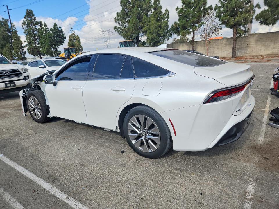 2023 Toyota Mirai VIN JTDAAAAA2PA009835 COPART salvage auction — FRONT END, Ca - Salvage Certificate, sold $1,700 on 2026-07-28 (photo 2)