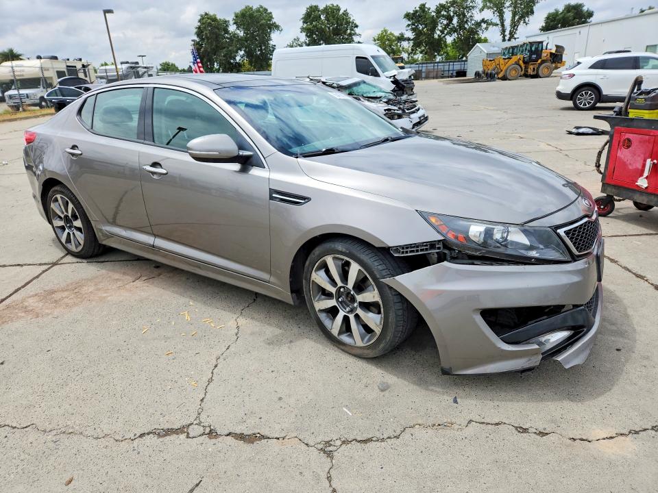 2013 Kia Optima VIN 5XXGR4A60DG242726 COPART salvage auction — FRONT END, CA - SALVAGE CERTIFICATE, sold $10 on 2026-07-27 (photo 4)