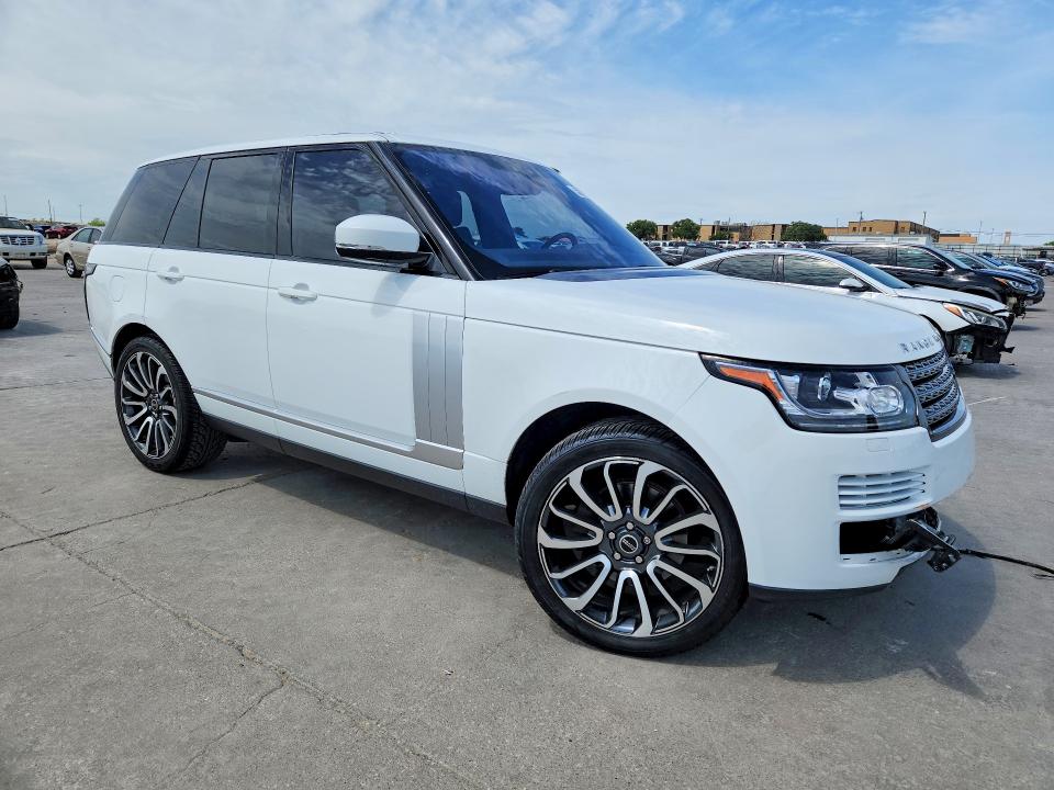 2017 Land rover RANGE ROVER VIN SALGR2FVXHA357669 COPART salvage auction — FRONT END, Tx - Certificate Of Title, sold $175 on 2026-07-30 (photo 4)