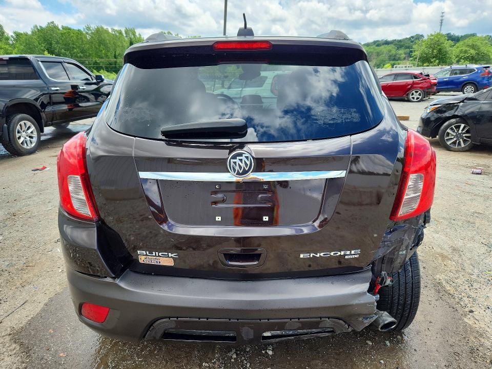2015 Buick Encore VIN KL4CJESB9FB233503 COPART salvage auction — REAR END, Ky - Bill Of Sale/Part Only/No Titl, sold $400 on 2026-07-13 (photo 6)