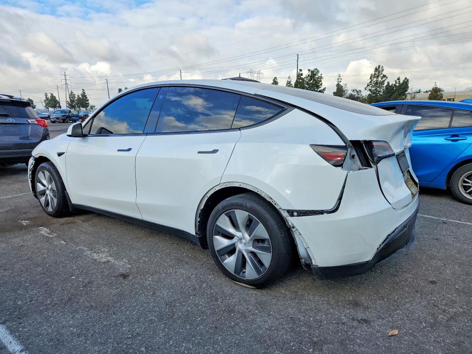 2021 Tesla Model y VIN 5YJYGDEE2MF086476 COPART salvage auction — REAR END, Ca - Salvage Certificate, sold $150 on 2026-07-28 (photo 2)