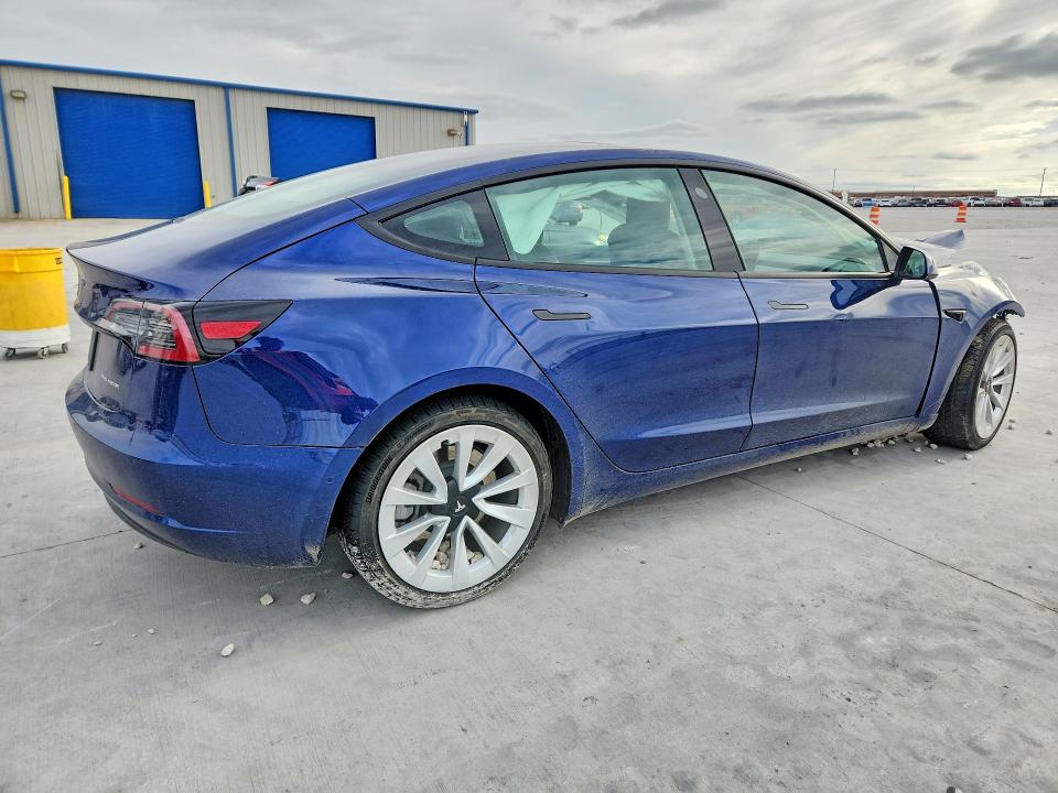 2022 Tesla Model 3 VIN 5YJ3E1EB5NF309227 COPART salvage auction — FRONT END, Tx - Salvage Vehicle Title, sold $3,100 on 2026-07-14 (photo 3)