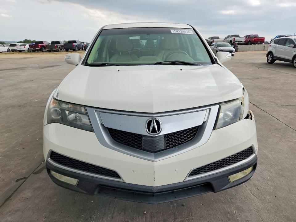 2013 Acura Mdx VIN 2HNYD2H62DH519963 COPART salvage auction — FRONT END, Tx - Salvage Vehicle Title, sold $1,700 on 2026-07-02 (photo 5)