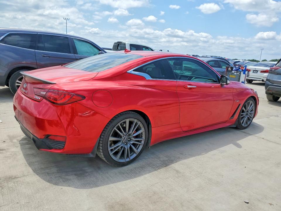 2017 Infiniti Q60 VIN JN1FV7EK6HM611091 COPART salvage auction — HAIL, TX - SALVAGE VEHICLE TITLE, sold $4,300 on 2026-07-02 (photo 3)