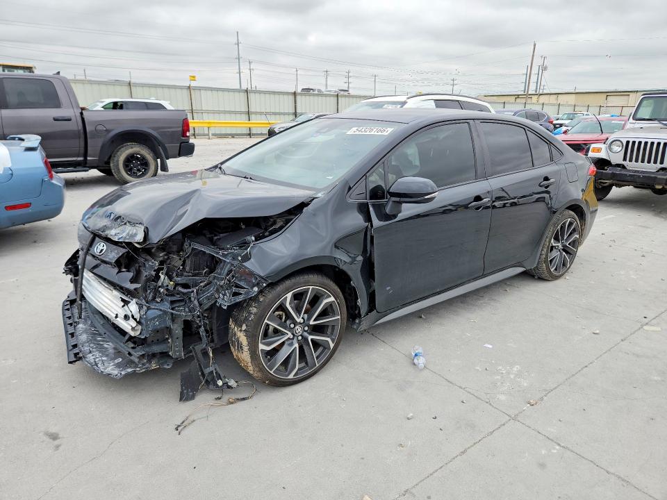 2021 Toyota Corolla VIN JTDS4MCEXMJ065059 COPART salvage auction — FRONT END, Tx - Salvage Vehicle Title, sold $5,600 on 2026-07-31 (photo 1)