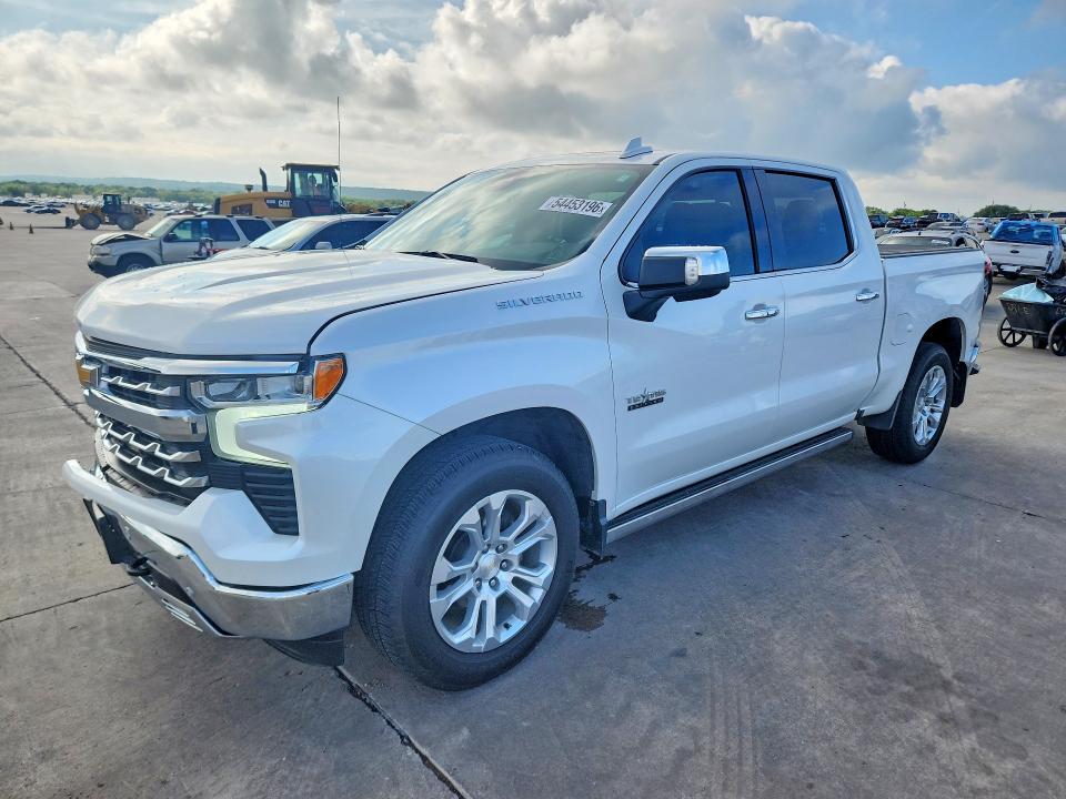 2024 Chevrolet Silverado VIN 1GCPAEED3RZ247932 COPART salvage auction — FRONT END, TX - SALVAGE VEHICLE TITLE (P), sold $21,000 on 2026-07-02 (photo 1)