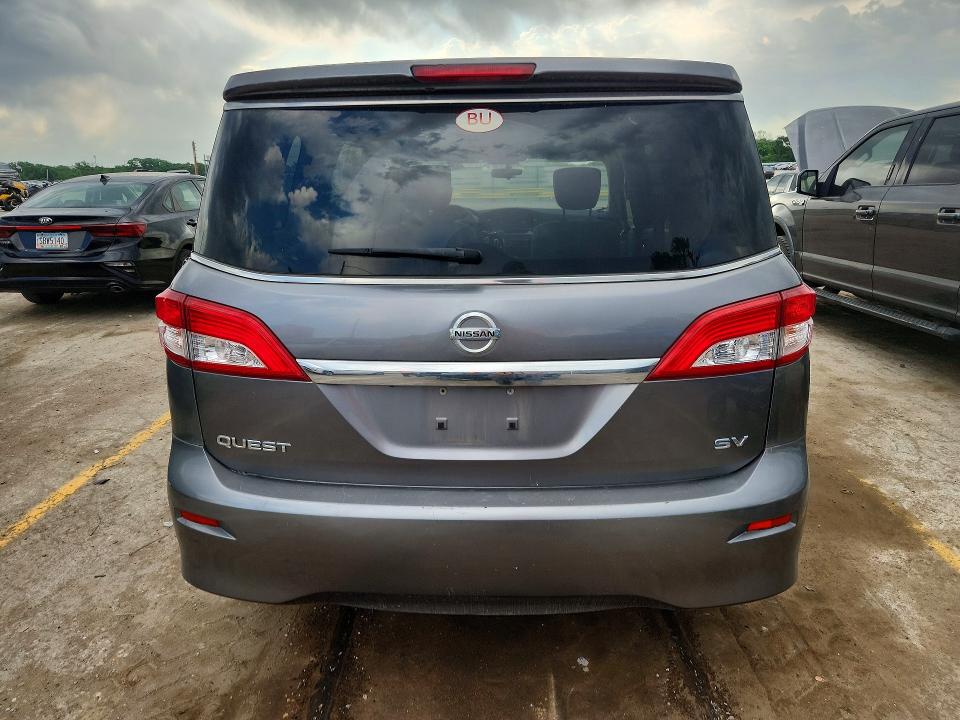 2015 Nissan Quest VIN JN8AE2KP8F9122223 COPART salvage auction — FRONT END, Ny - Mv-907A Salvage Certificate, sold $800 on 2026-07-15 (photo 6)