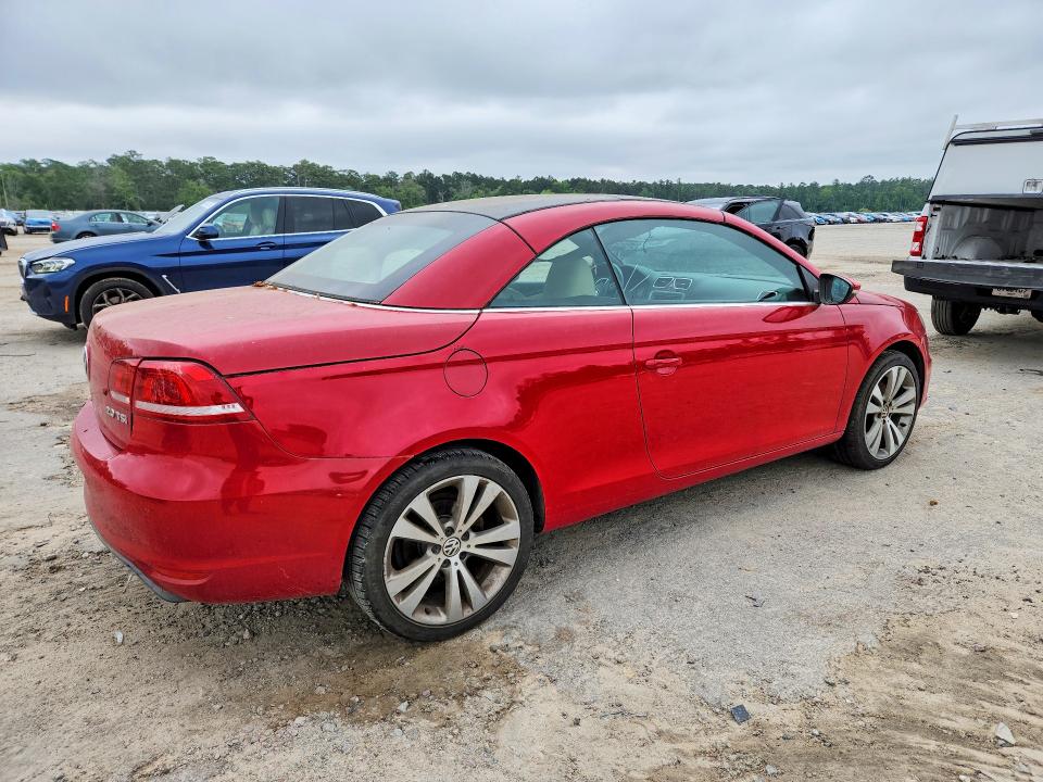 2013 Volkswagen VIN WVWFW8AH9DV002821 COPART salvage auction — WATER/FLOOD, Sc - Cert Of Title-Salvage Water, sold $450 on 2026-08-03 (photo 3)