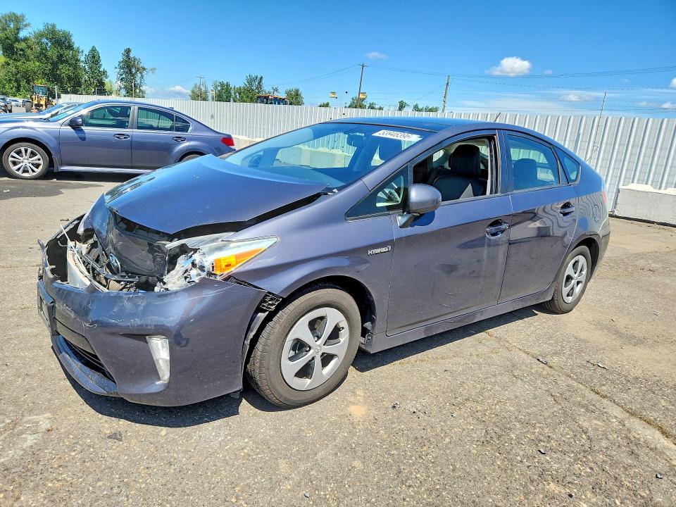 2013 Toyota Prius VIN JTDKN3DUXD1617740 COPART salvage auction — FRONT END, Or - Salvage Title Certificate, sold $5,900 on 2026-07-06 (photo 1)