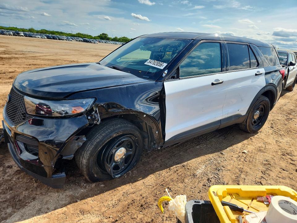 2024 Ford Explorer VIN 1FM5K8AB9RGA68148 COPART salvage auction — FRONT END, Tx - Salvage Vehicle Title, sold $3,100 on 2026-07-09 (photo 1)
