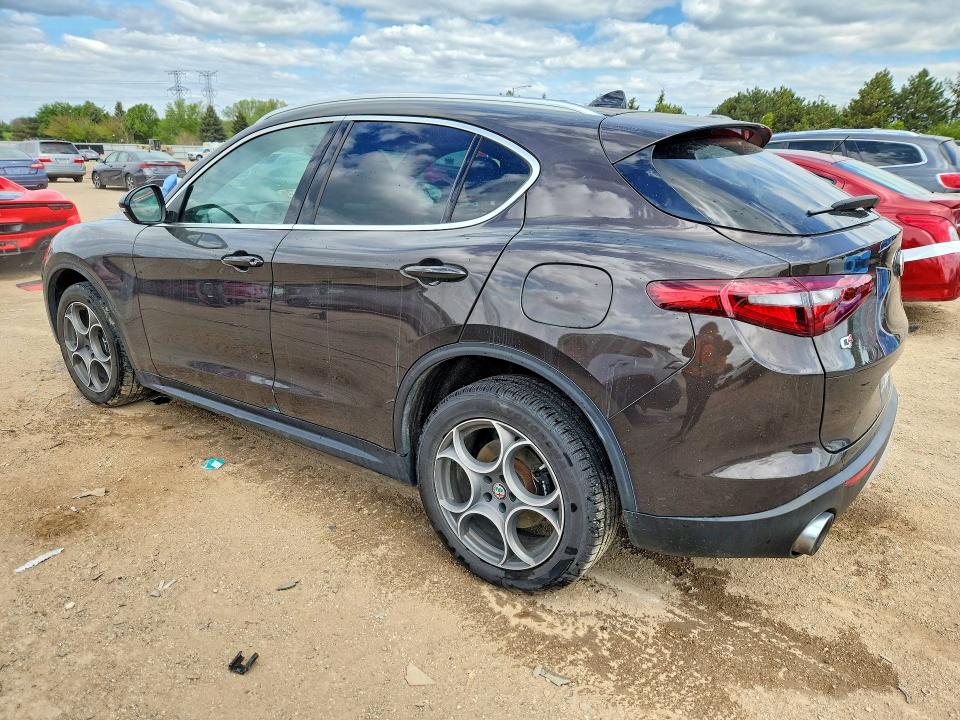 2018 Alfa romeo Stelvio VIN ZASFAKAN0J7C05198 COPART salvage auction — HAIL, Il - Salvage Certificate, sold $3,800 on 2026-07-14 (photo 2)